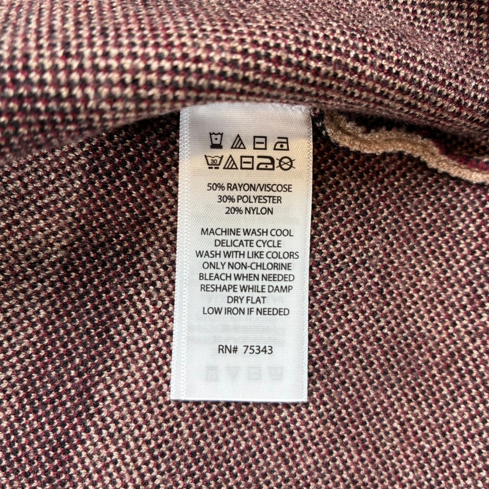 NWT Christian Siriano Hooded Cardigan L Tan Plaid Belted Knit Sweater Jacket - Picture 7 of 9